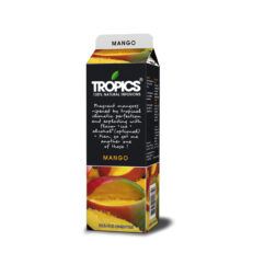 Mango flavored frozen beverage with all-natural ingredients. No artificial colors or flavors, no preservatives or HFCS. Exotic taste, ideal for summer cocktails.