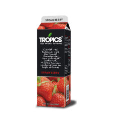 Strawberry flavored frozen beverage with all-natural ingredients. No artificial colors or flavors, no preservatives or HFCS.