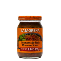 Red Mexican salsa, homemade style, made with red tomatoes, jalapenos, ciliantro, onions and chipotle. Mildly spicy ideal to complement your favorite meals.