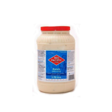 Ranch dressing is a salad dressing made of buttermilk, salt, garlic, onion, mustard, herbs and spices. It is smooth with rich taste and can also be used as a dipping sauce.