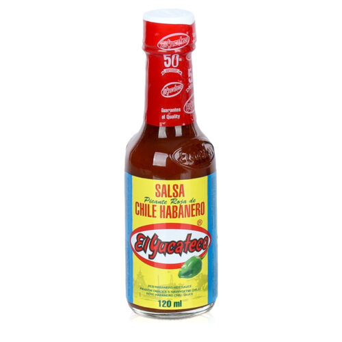 El Yucateco Salsa Picante Roja De Chile Habanero 12x120ml